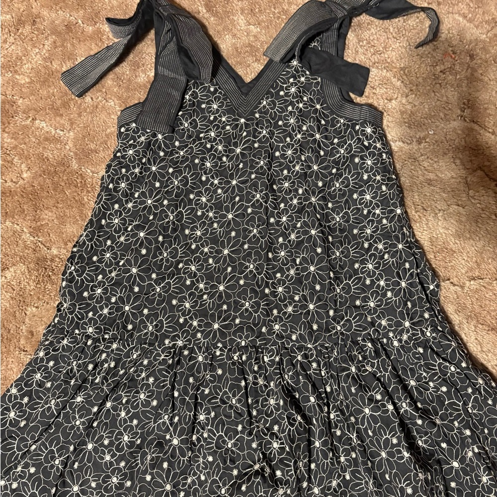 Entro Black Dress with White Stitching